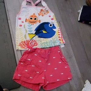 Disney's neno top and shorts